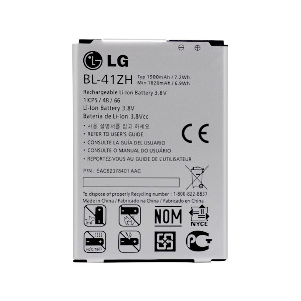 Батарея LG BL-41ZH L Fino D290 D295, Leon H324 H340 H345, Leon TV, Tribute 2  [Original PRC]